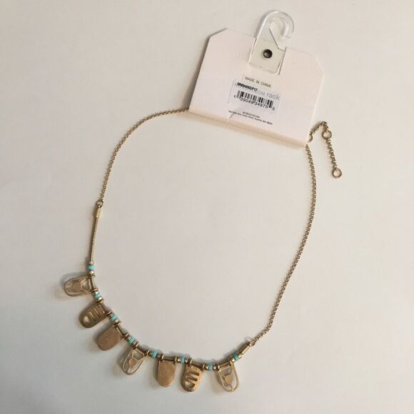 — Melrose and Market — Gold & Turquoise necklace - Picture 8 of 8